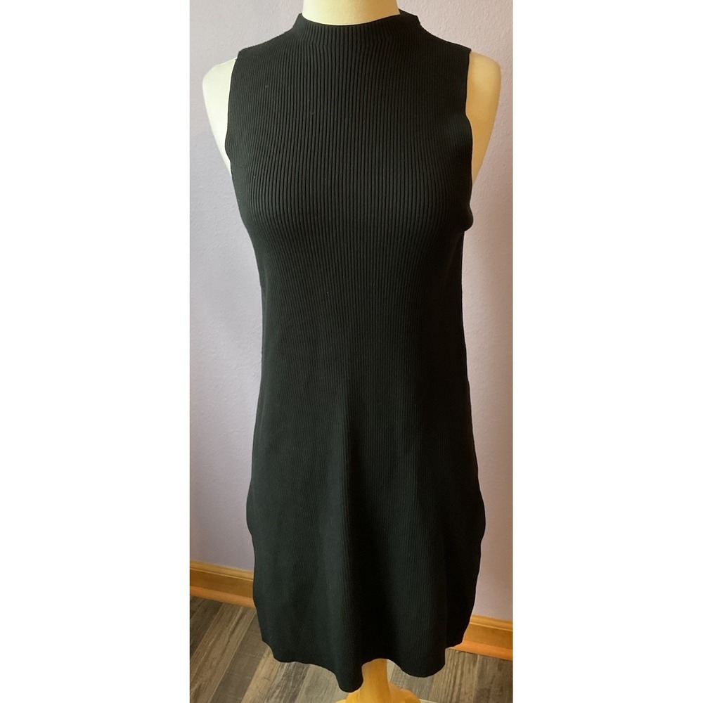 Anthropologie Knee Length Dress Tunic Sweater Top Side Slits Size Medium